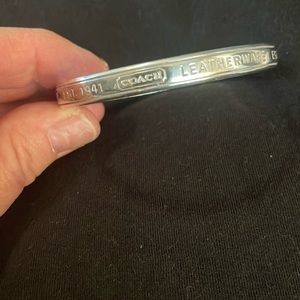 Coach silver bangle bracelet